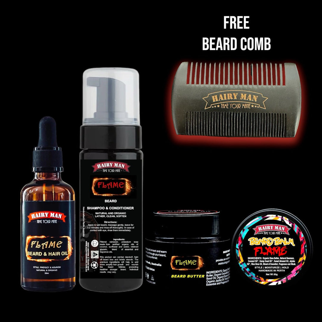 Beard Care Kit - Quadruple Pack - Hairy Man Care