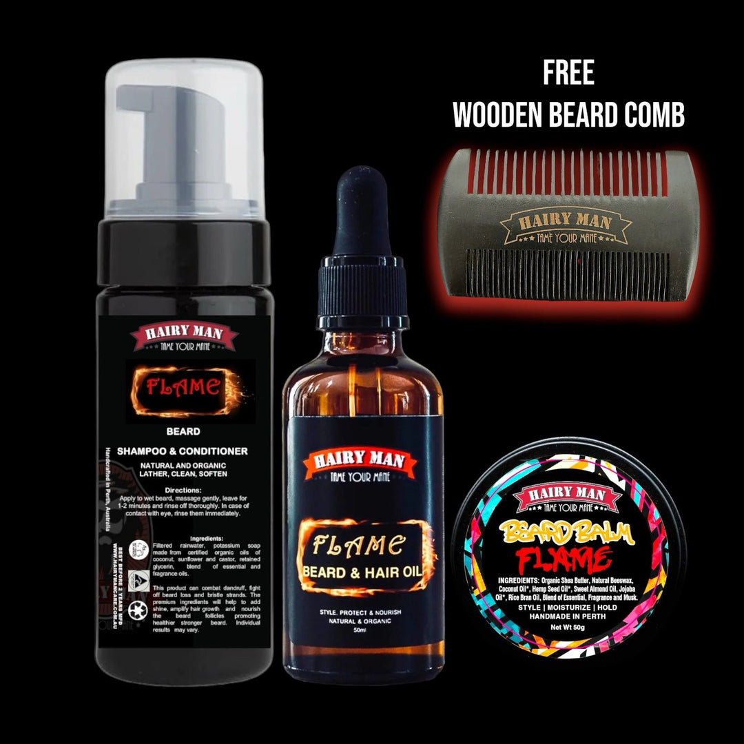 Beard Care Kit - Triple Pack - Hairy Man Care