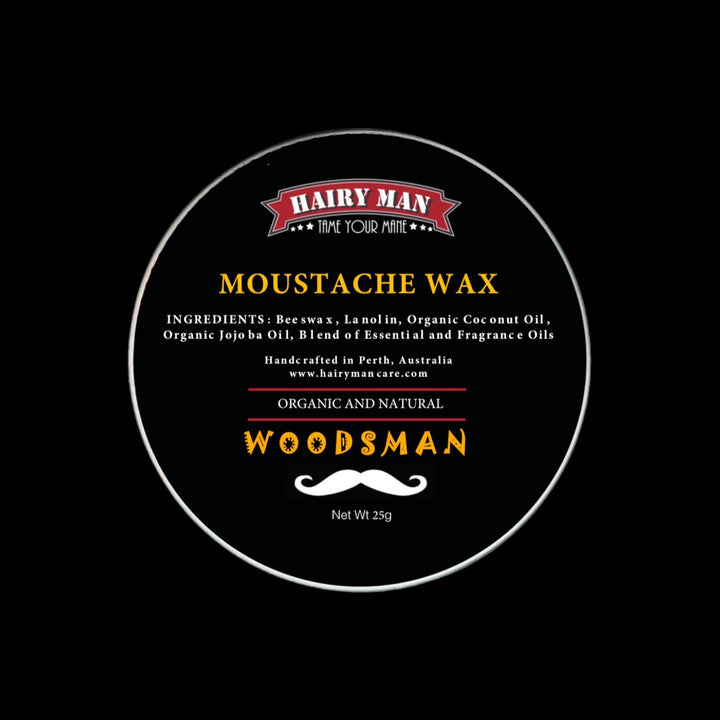 Moustache Wax 25G - Woodsman - Hairy Man Care